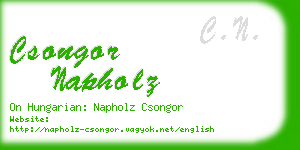 csongor napholz business card